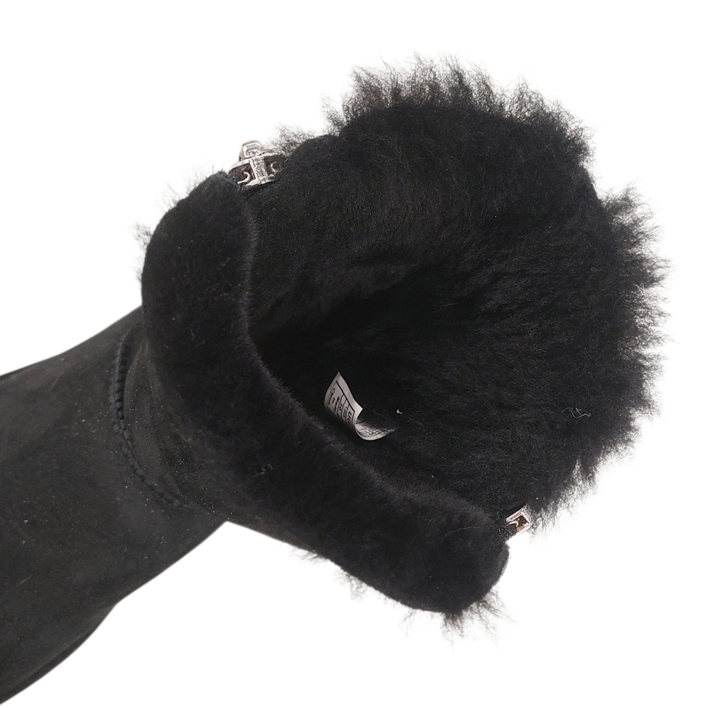 Ugg Metallic Double zipper Patterned Winter Boots… - image 4